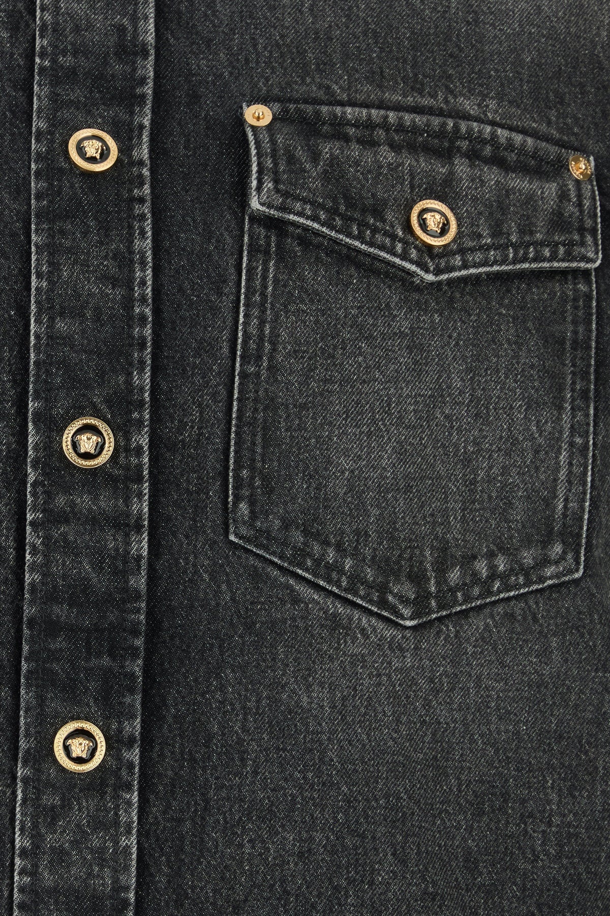 Black denim shirt - 3