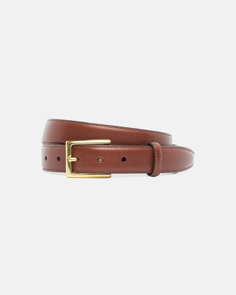 J. PRESS MADE-IN-USA COGNAC ITALIAN LEATHER BELT outlook