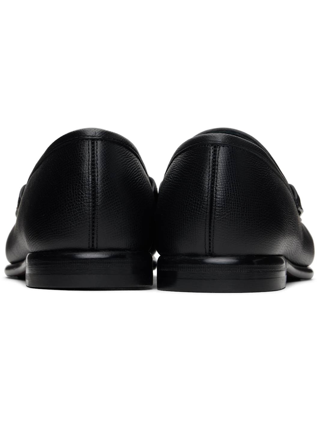 Black Gancini Ornament Loafers - 2