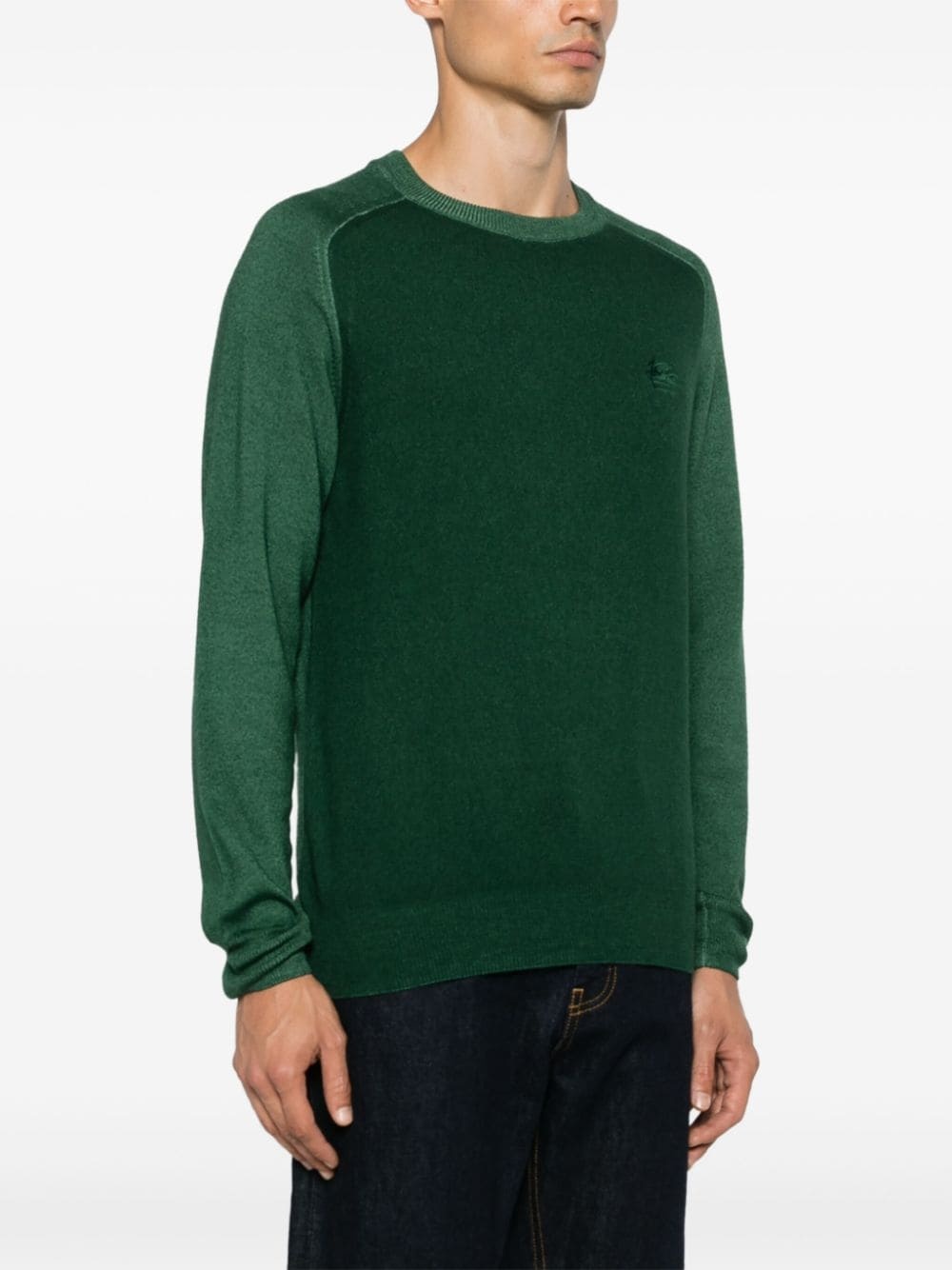 logo-embroidered sweater - 3