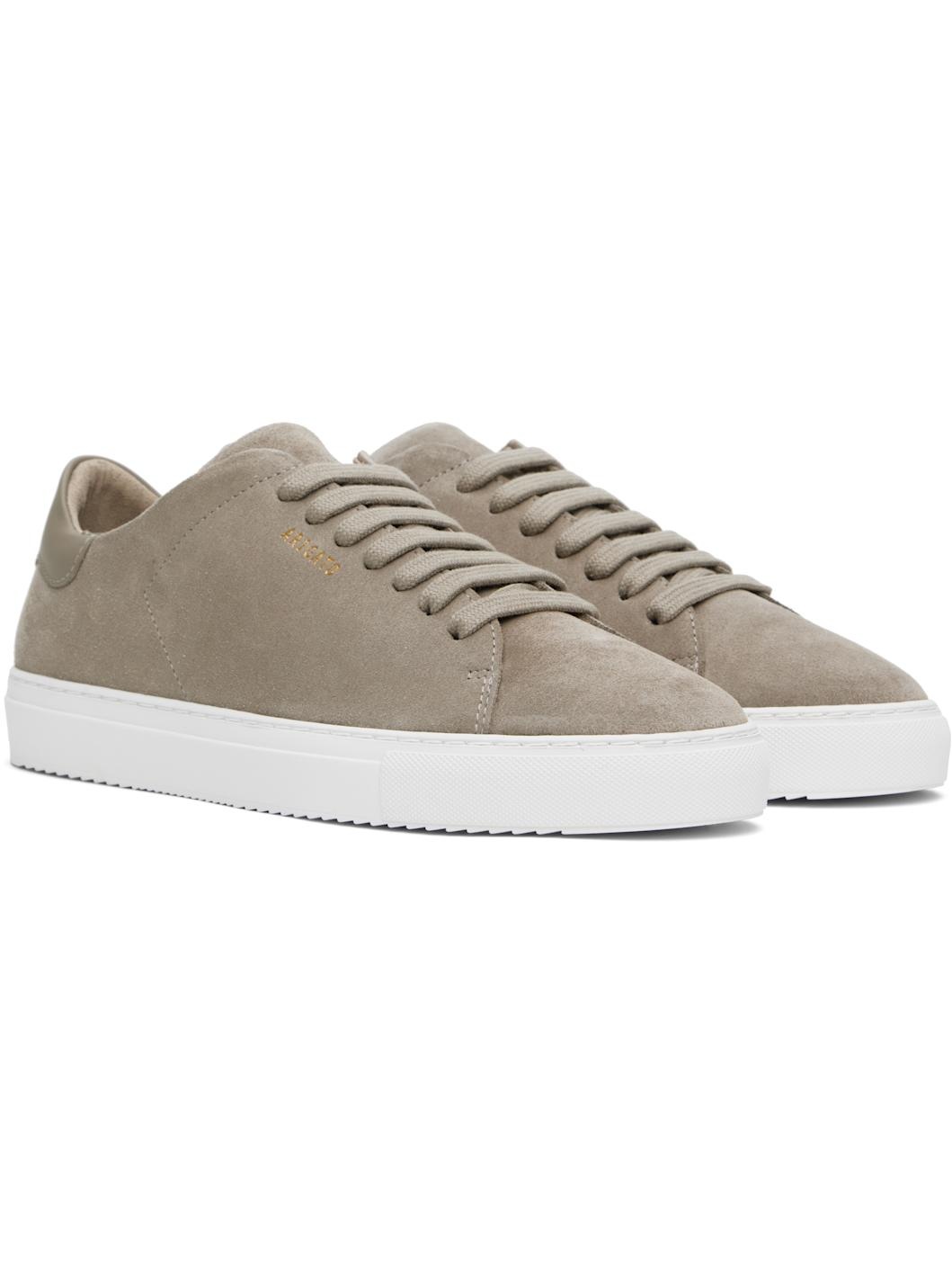 Taupe Clean 90 Suede Sneakers - 4