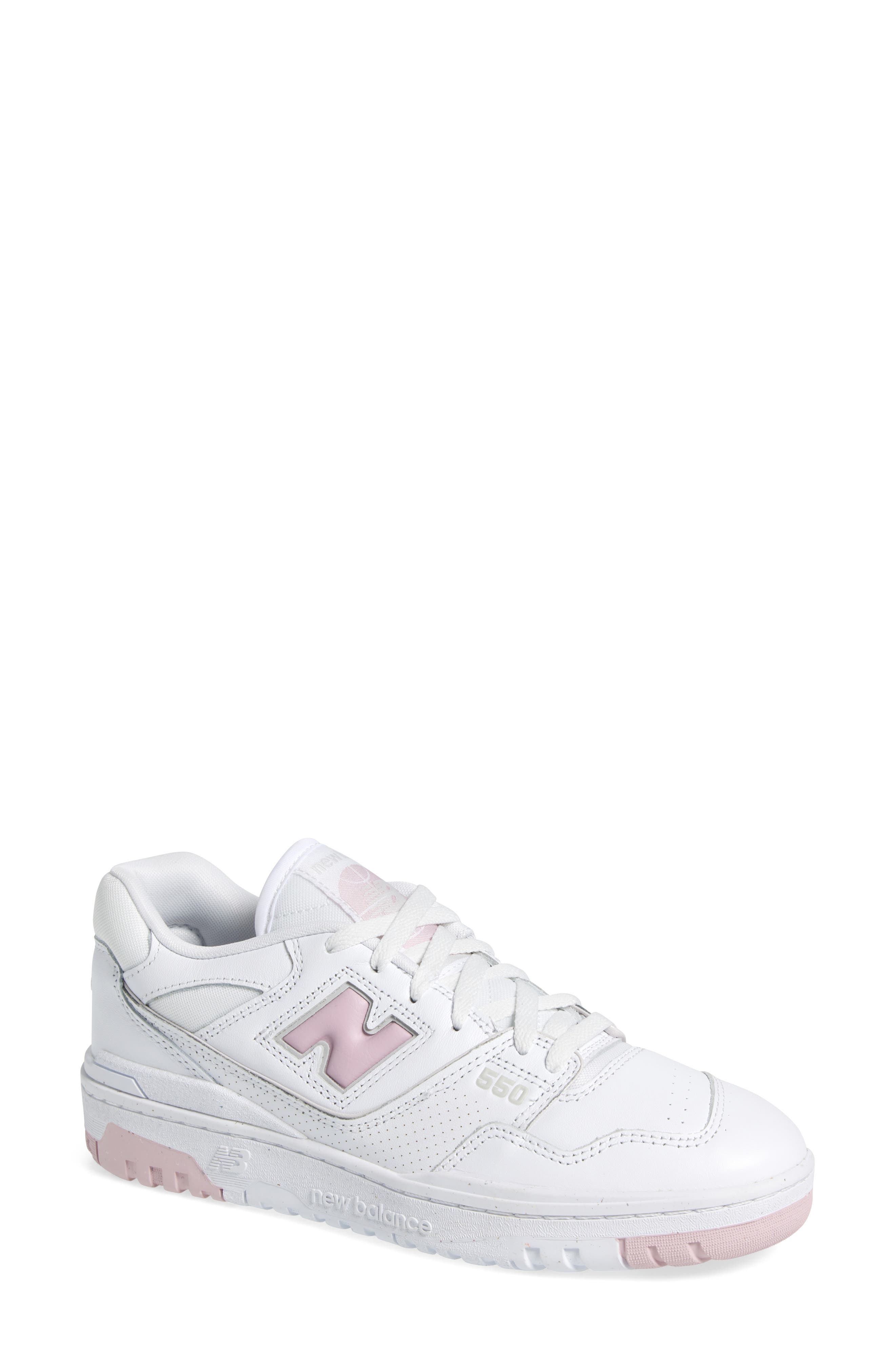 New Balance 550 Basketball Sneaker in White/Twilight Haze at Nordstrom - 1