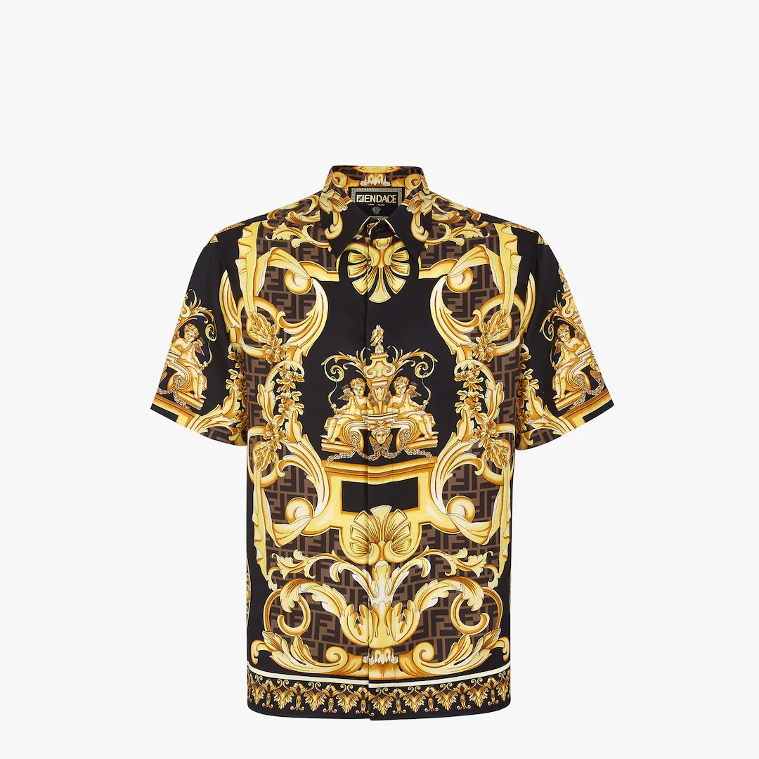 Fendace multicolor silk shirt - 1