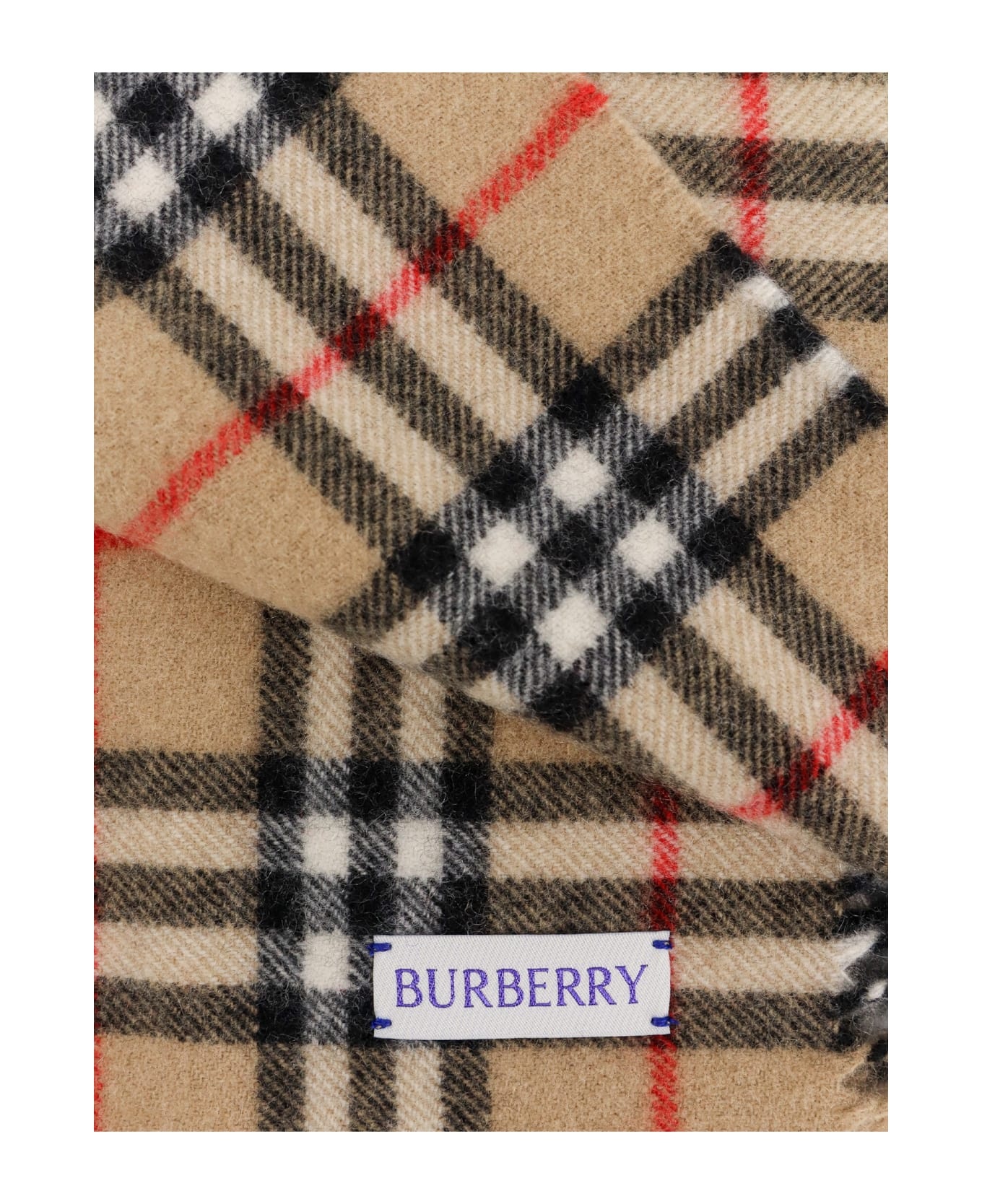 Nova-check Fringed Scarf - 3