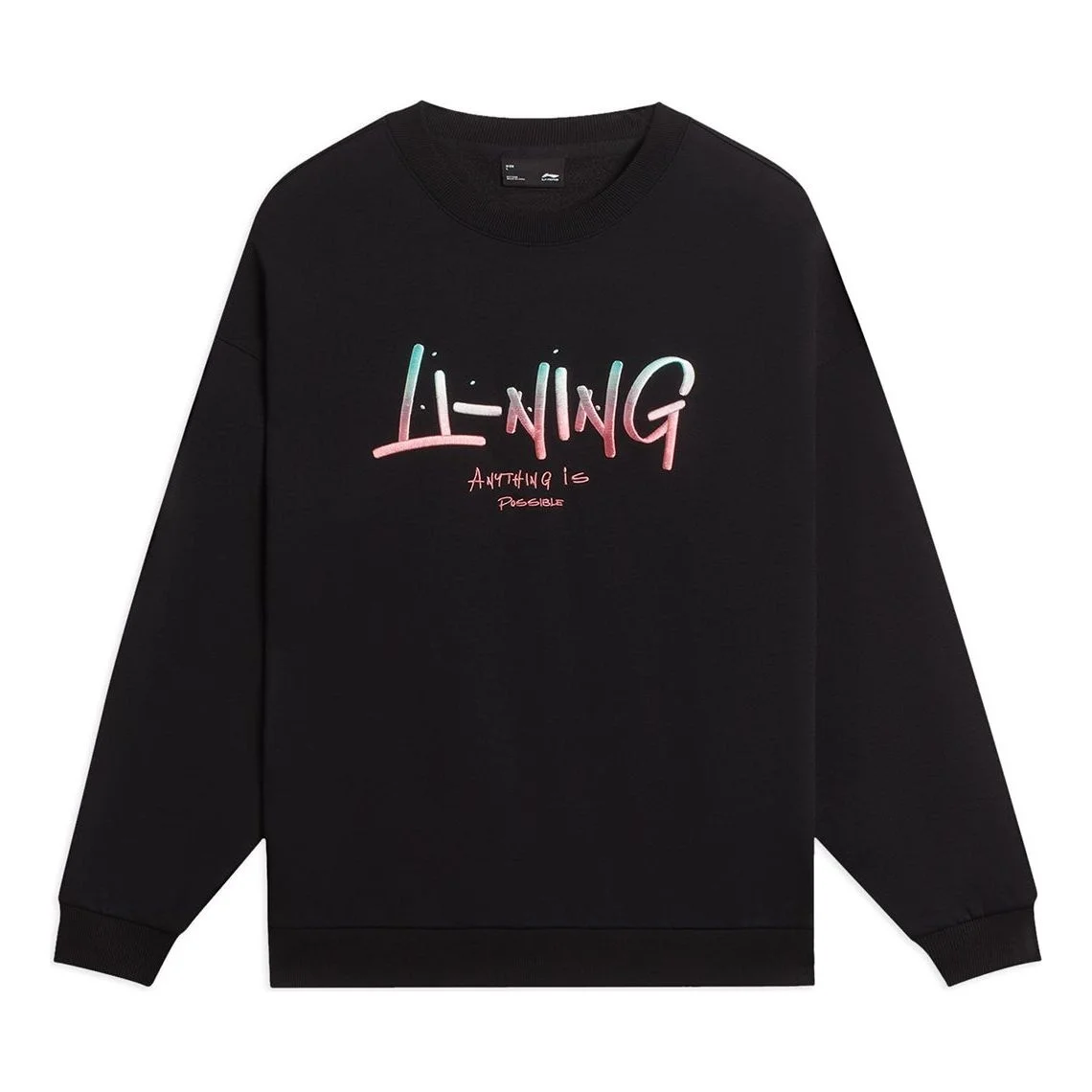 Li-Ning Anything Is Possible Graphic Sweatshirt 'Black' AWDSF75-9 - 1