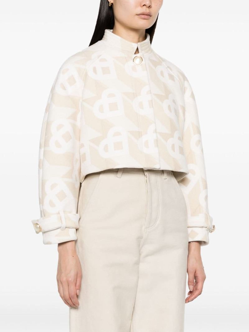 logo-monogram cropped jacket 3