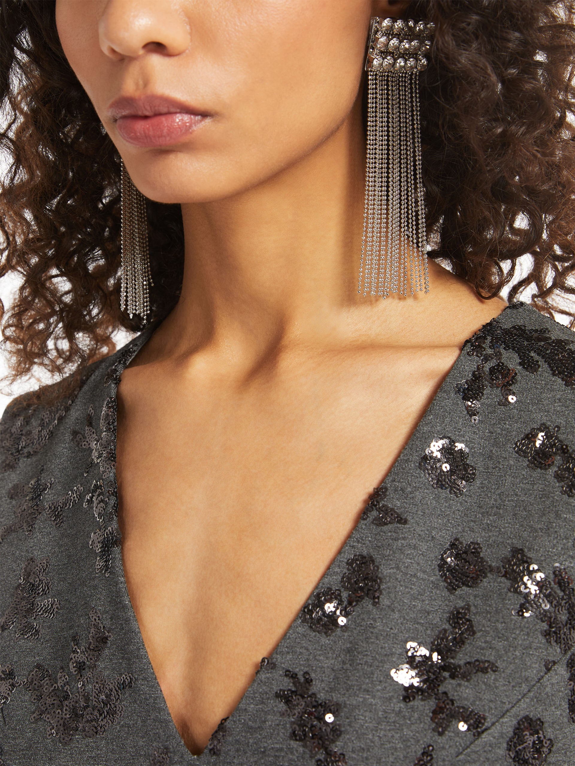 DEAR Multi-strand metal earrings - 3