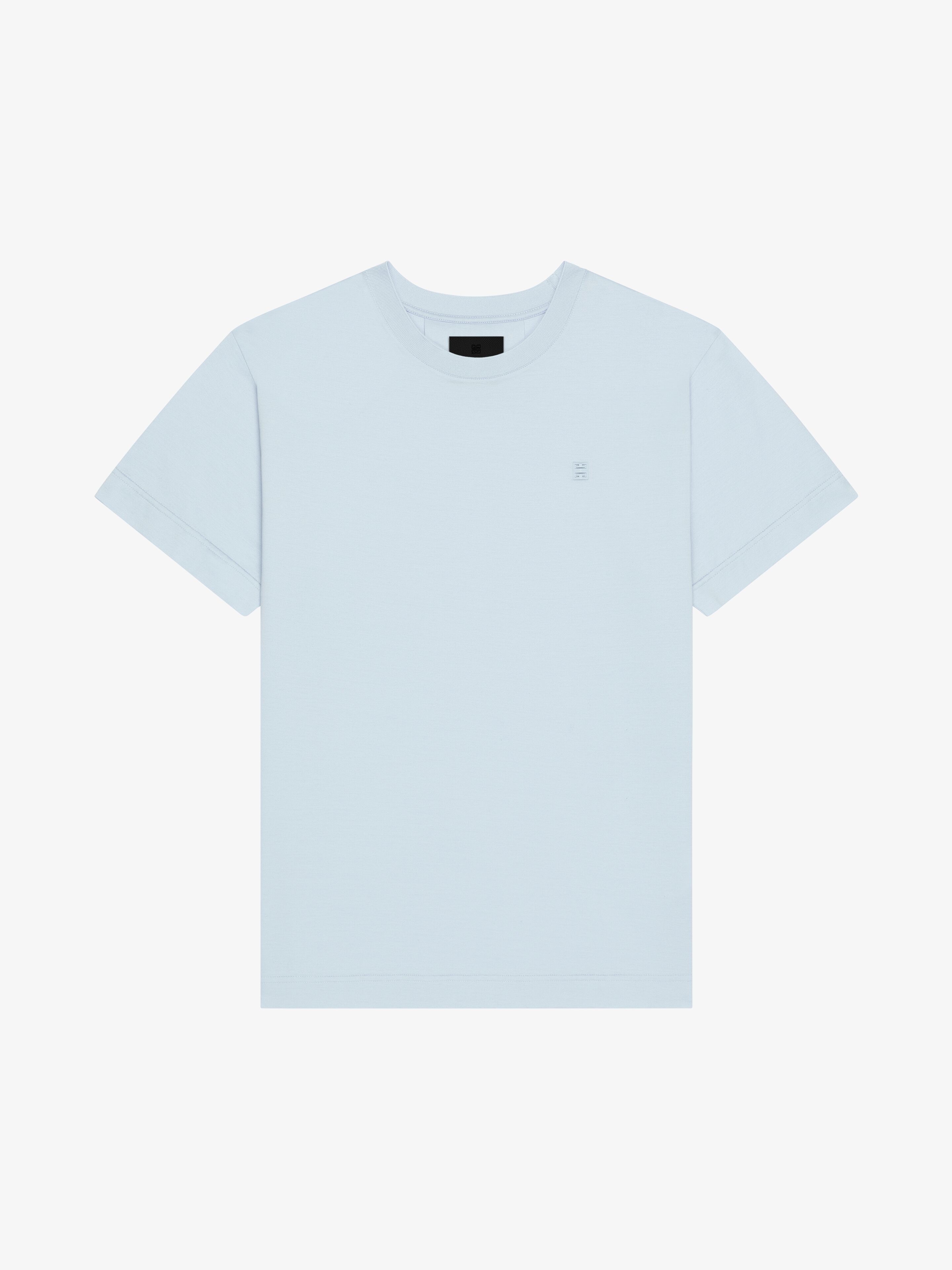 T-SHIRT IN MERCERIZED COTTON WITH 4G DETAIL - 1