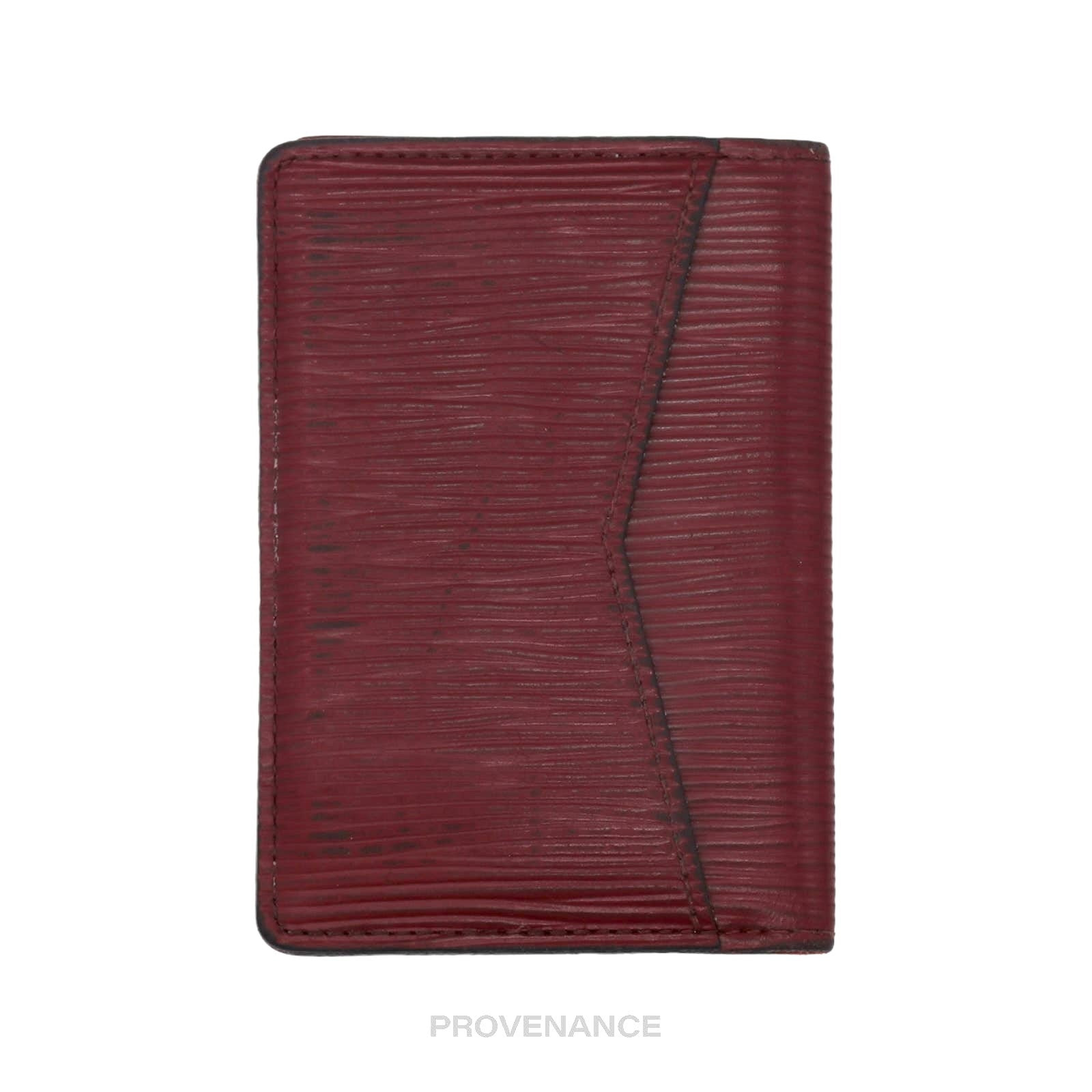 Louis Vuitton Pocket Organizer Wallet NM- Red Epi Leather - 3