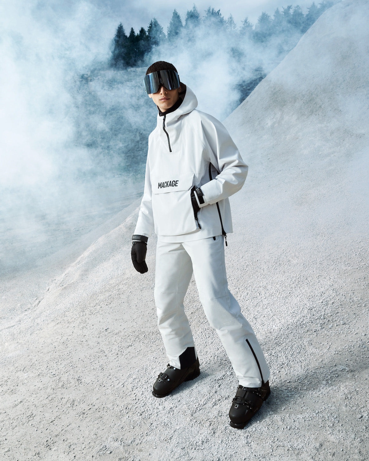 JONA Unlined pullover ski jacket with hood - 2