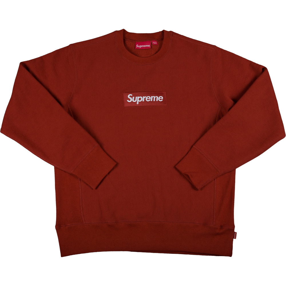 Supreme Box Logo Crewneck Sweatshirt 'Rust' - 1