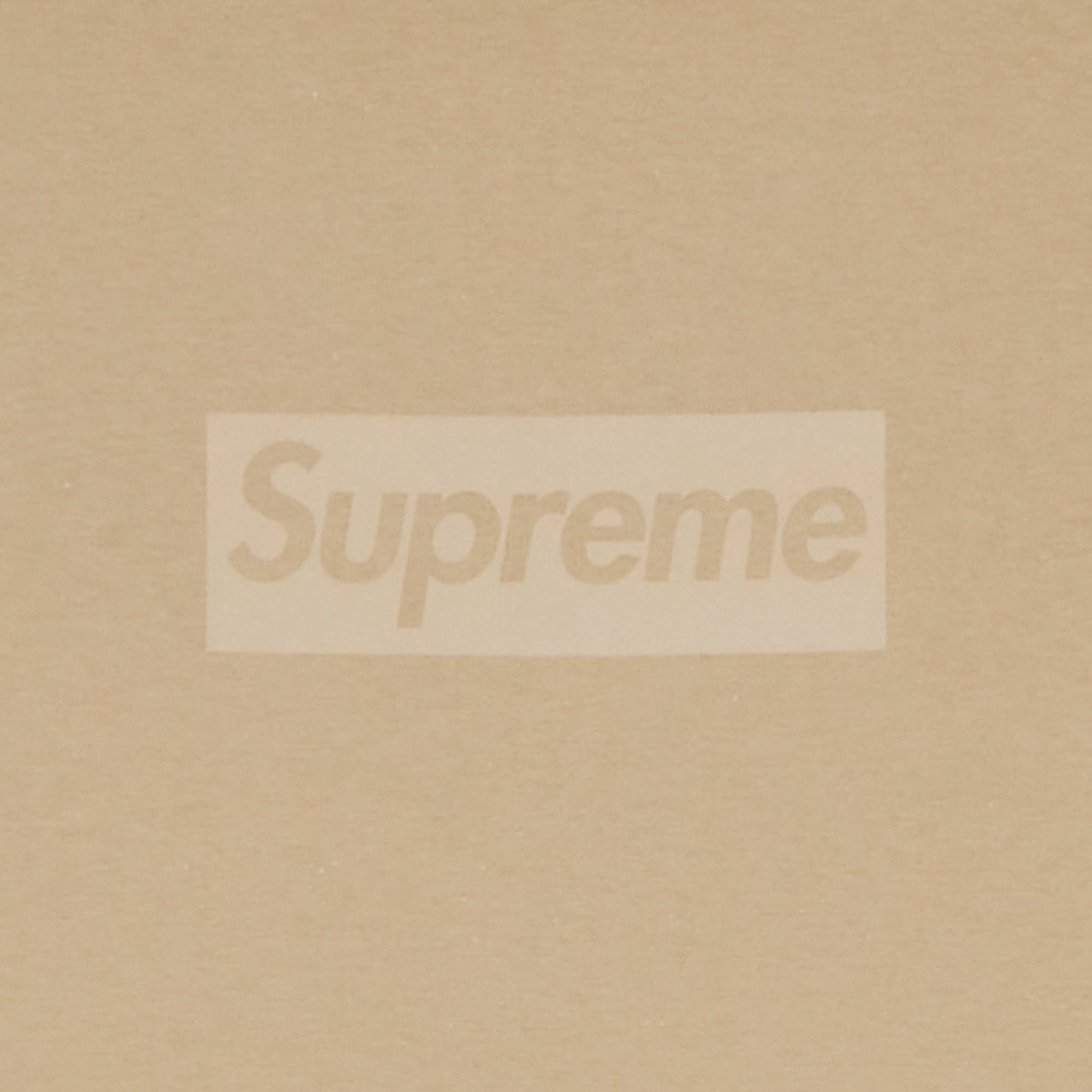 Supreme Tonal Box Logo Tee Khaki