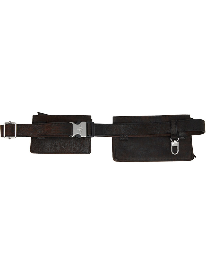 Vivienne Westwood Brown Double Pouch Belt outlook
