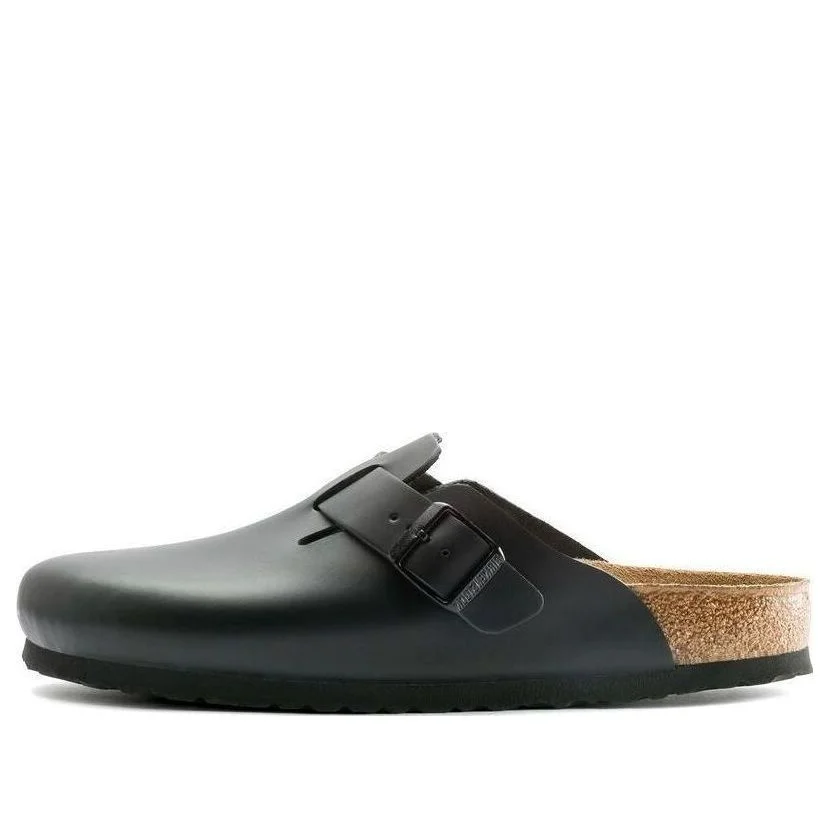 Birkenstock Boston Natural Leather 'Black' 0060191 - 1