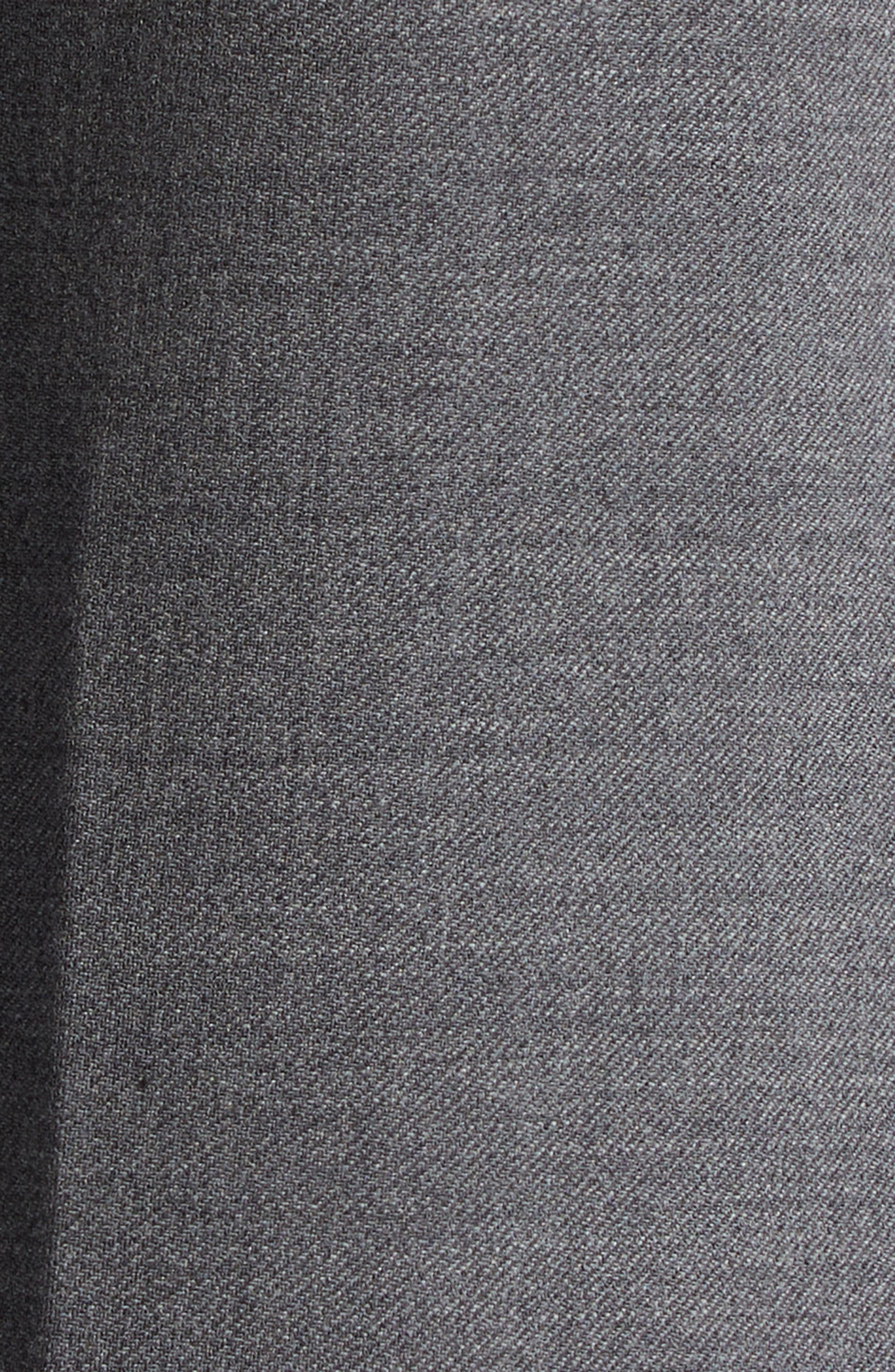 TOTEME Pleated Straight Leg Pants in Grey Melange at Nordstrom - 7