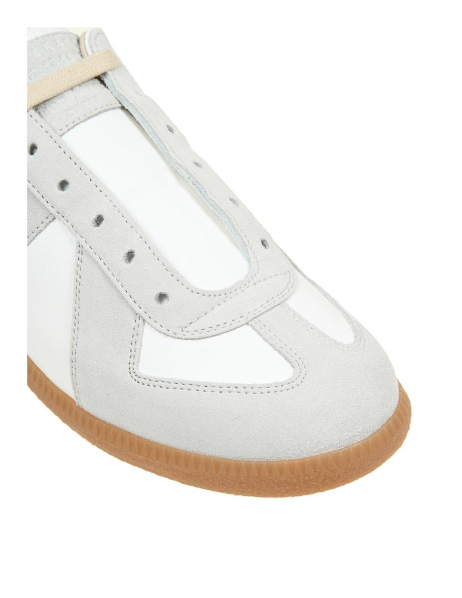 MAISON MARGIELA SUEDE AND FABRIC SNEAKERS - 5