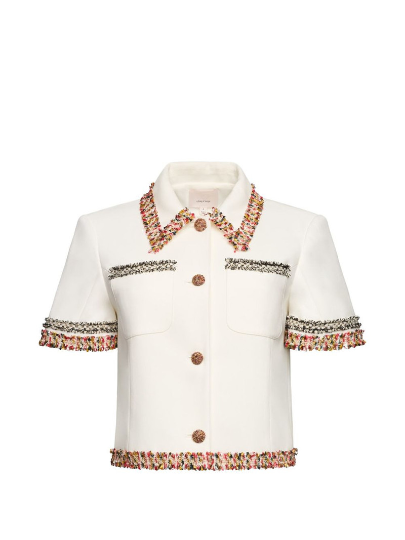 fringed collared jacket 1