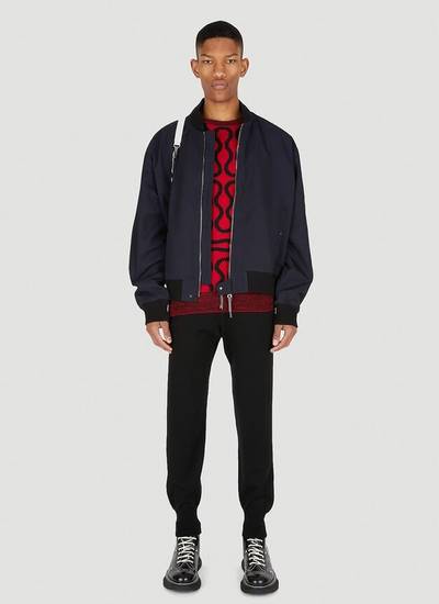 Vivienne Westwood Logo Patch Knitted Track Pants in Black outlook