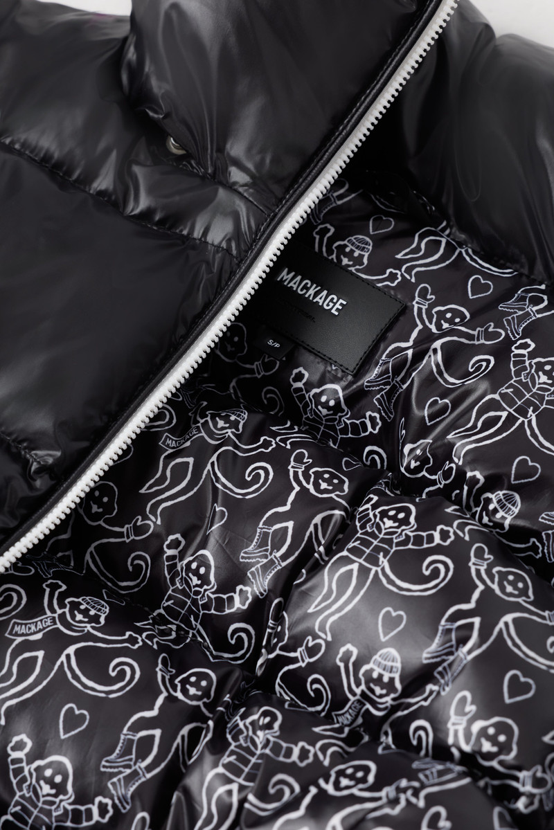 MADALYN-RR Logo Pattern Down Jacket — MACKAGE x Roller Rabbit 8