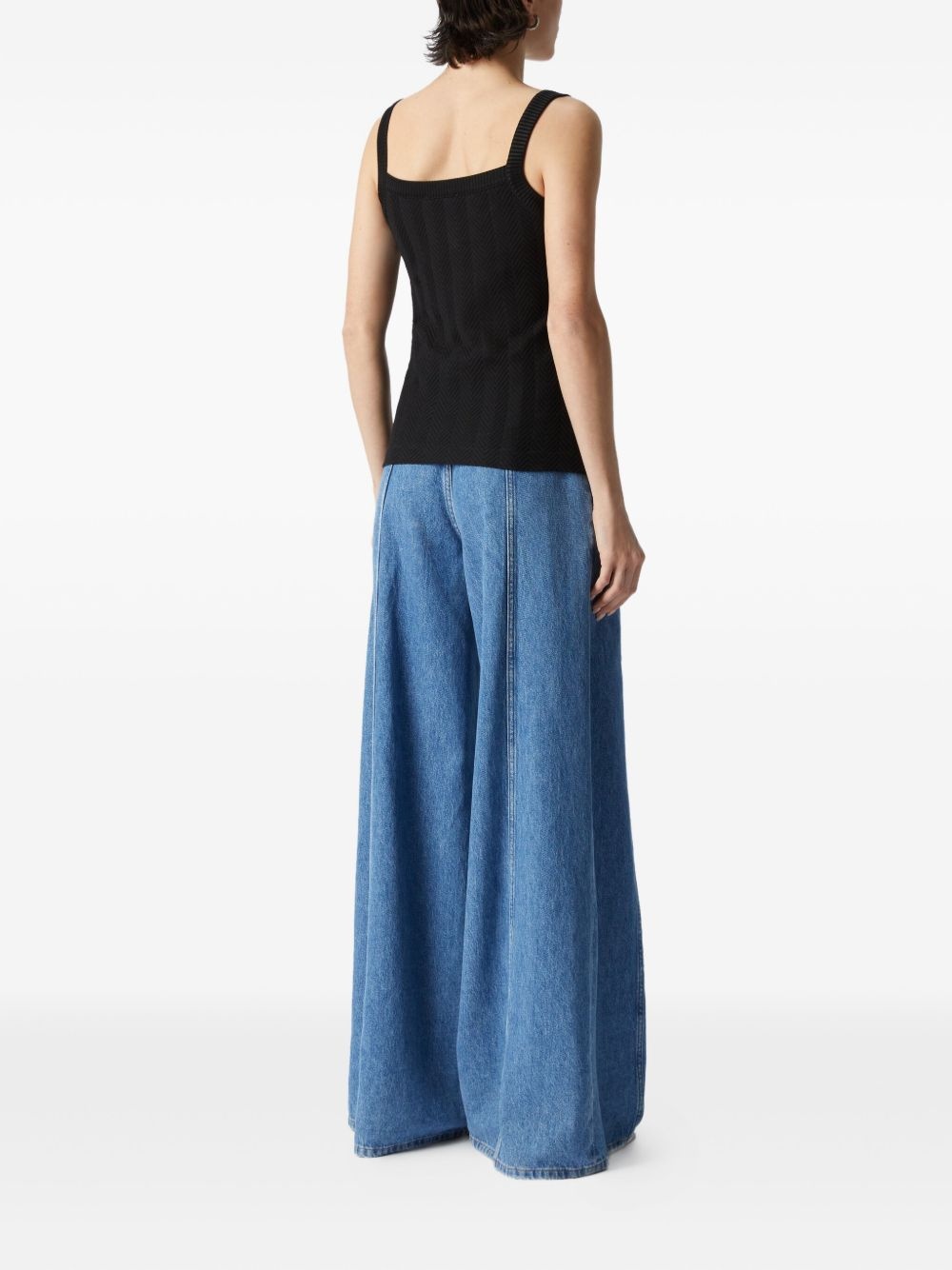 zigzag-woven tank top - 3