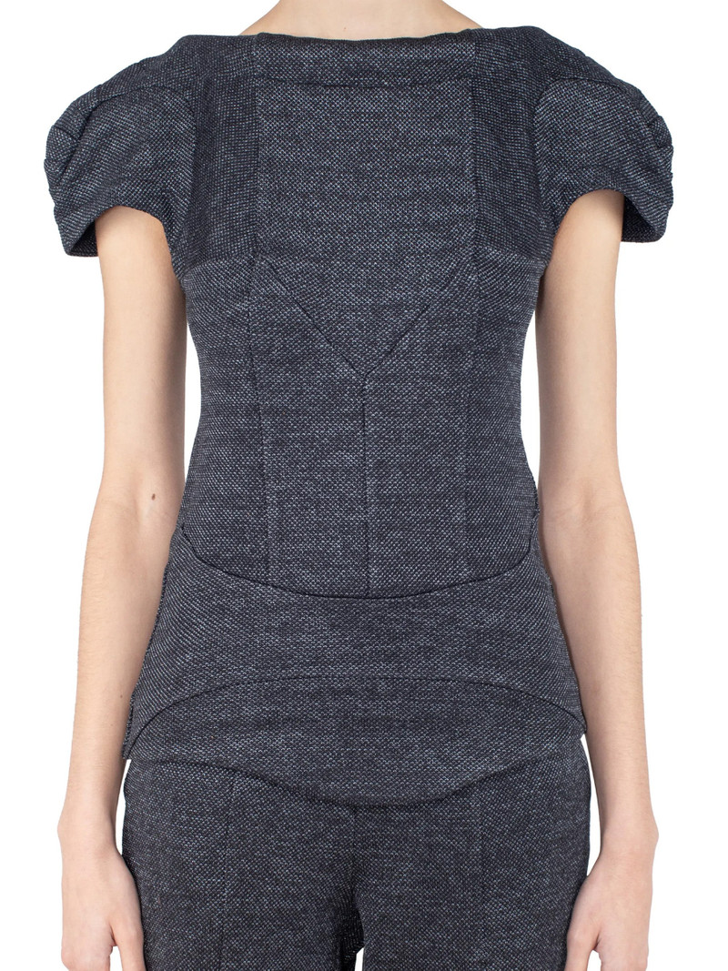 Kiko Kostadinov COMPASS JERSEY TOP - ABYSS BLACK outlook