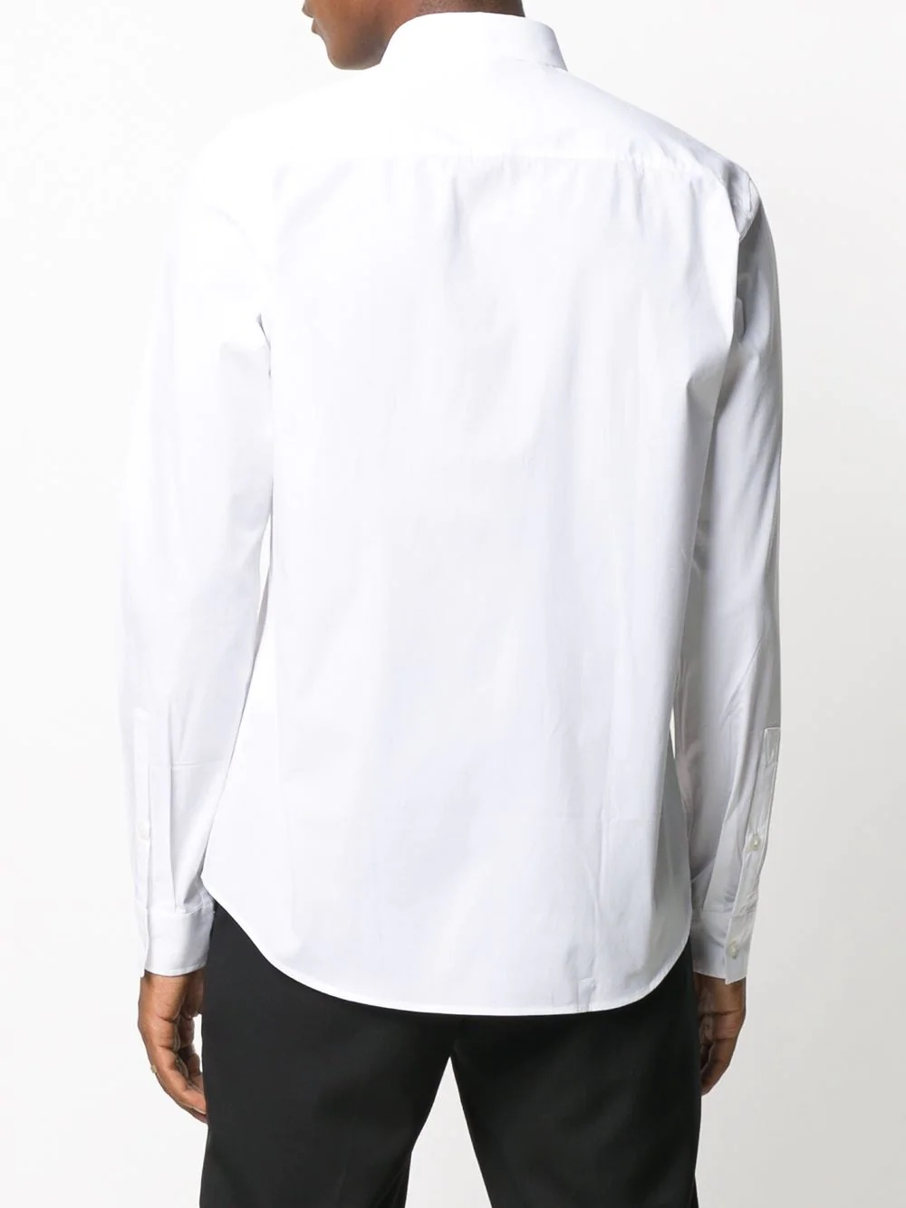 logo-embroidered shirt - 4