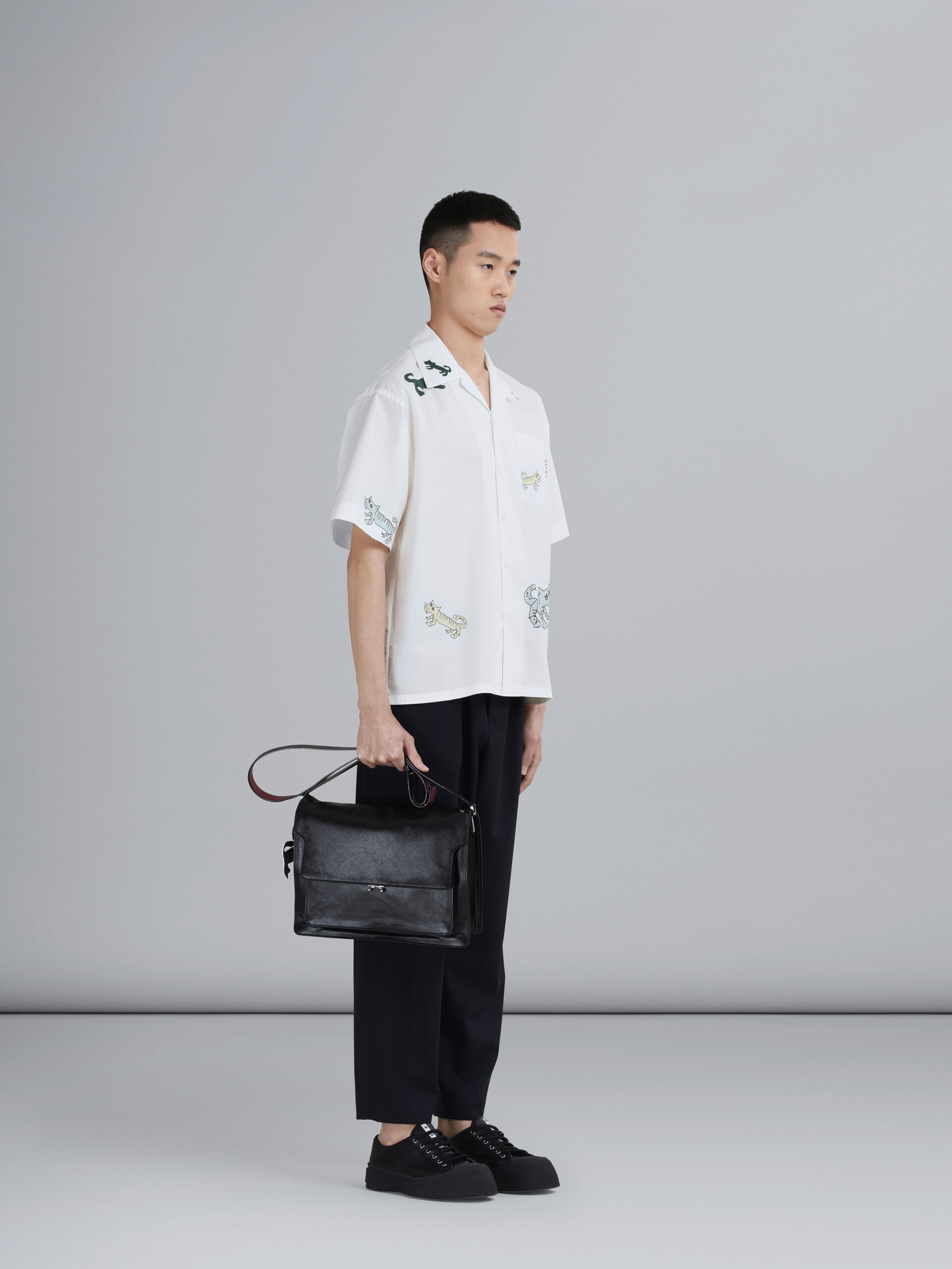 NAIF TIGER PRINT POPLIN SHIRT - 5