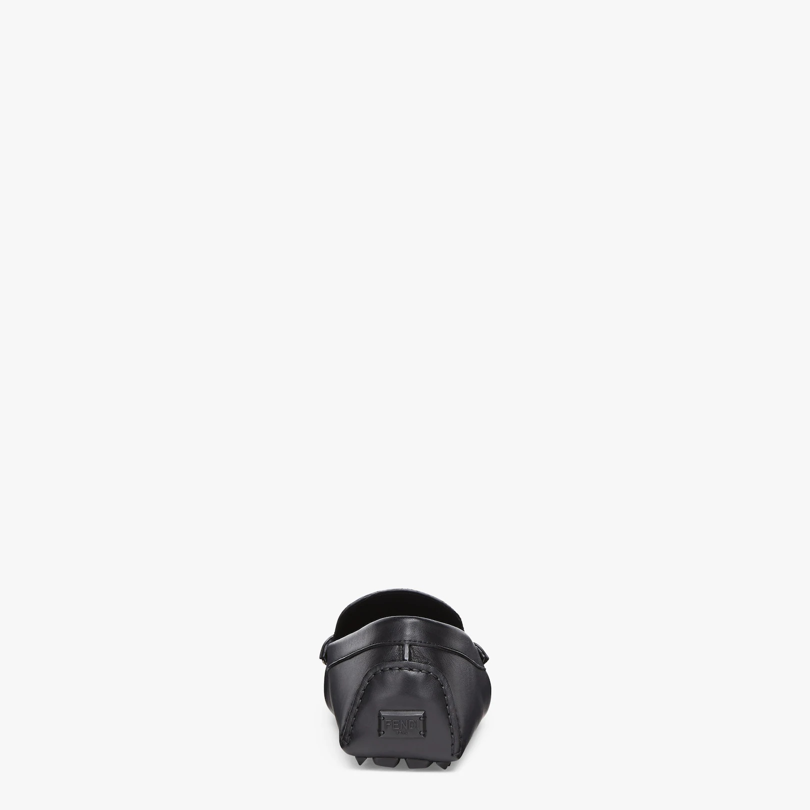 Black leather driver loafers - 3