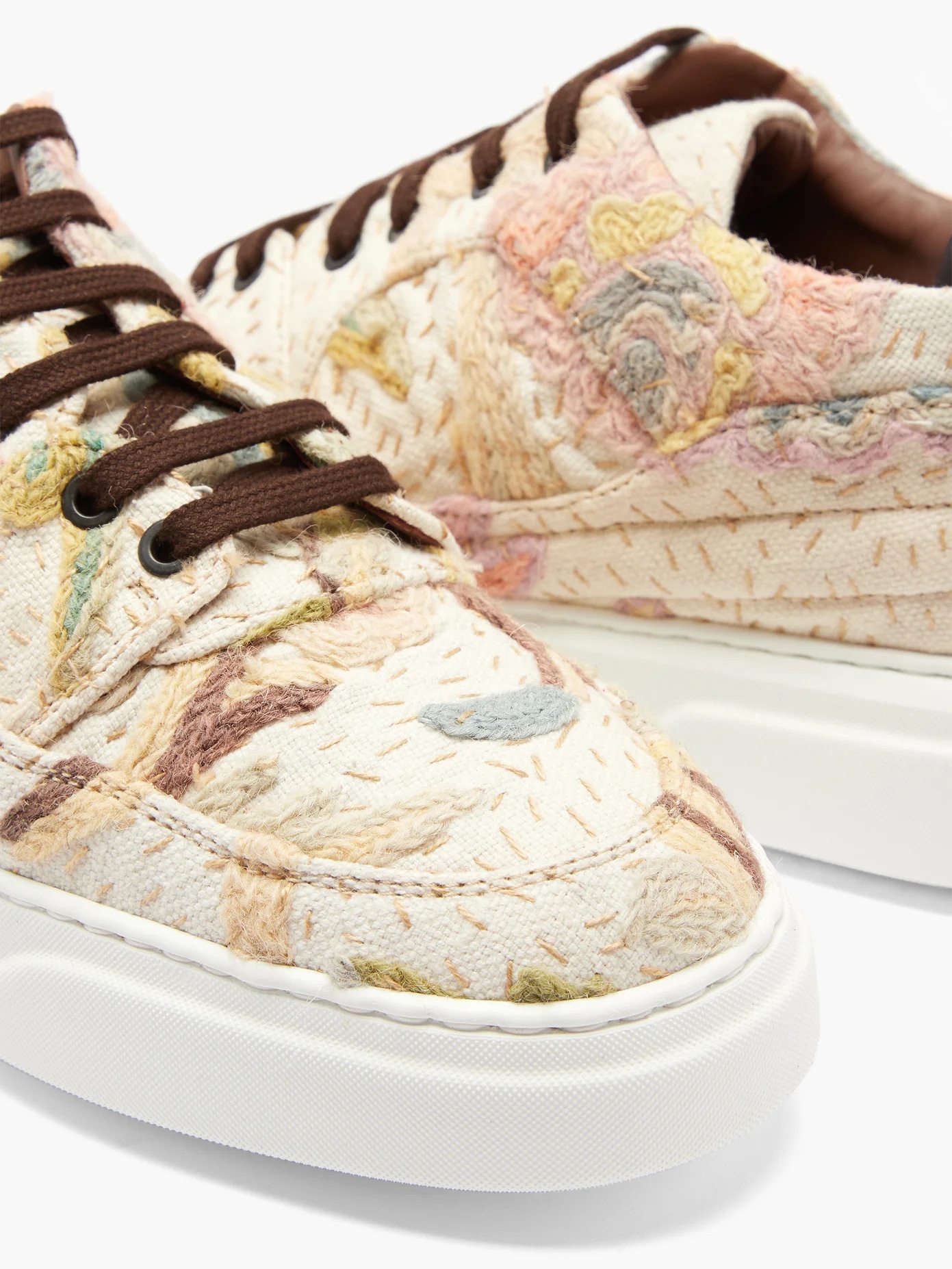 19th-century crewel-tapestry trainers - 6