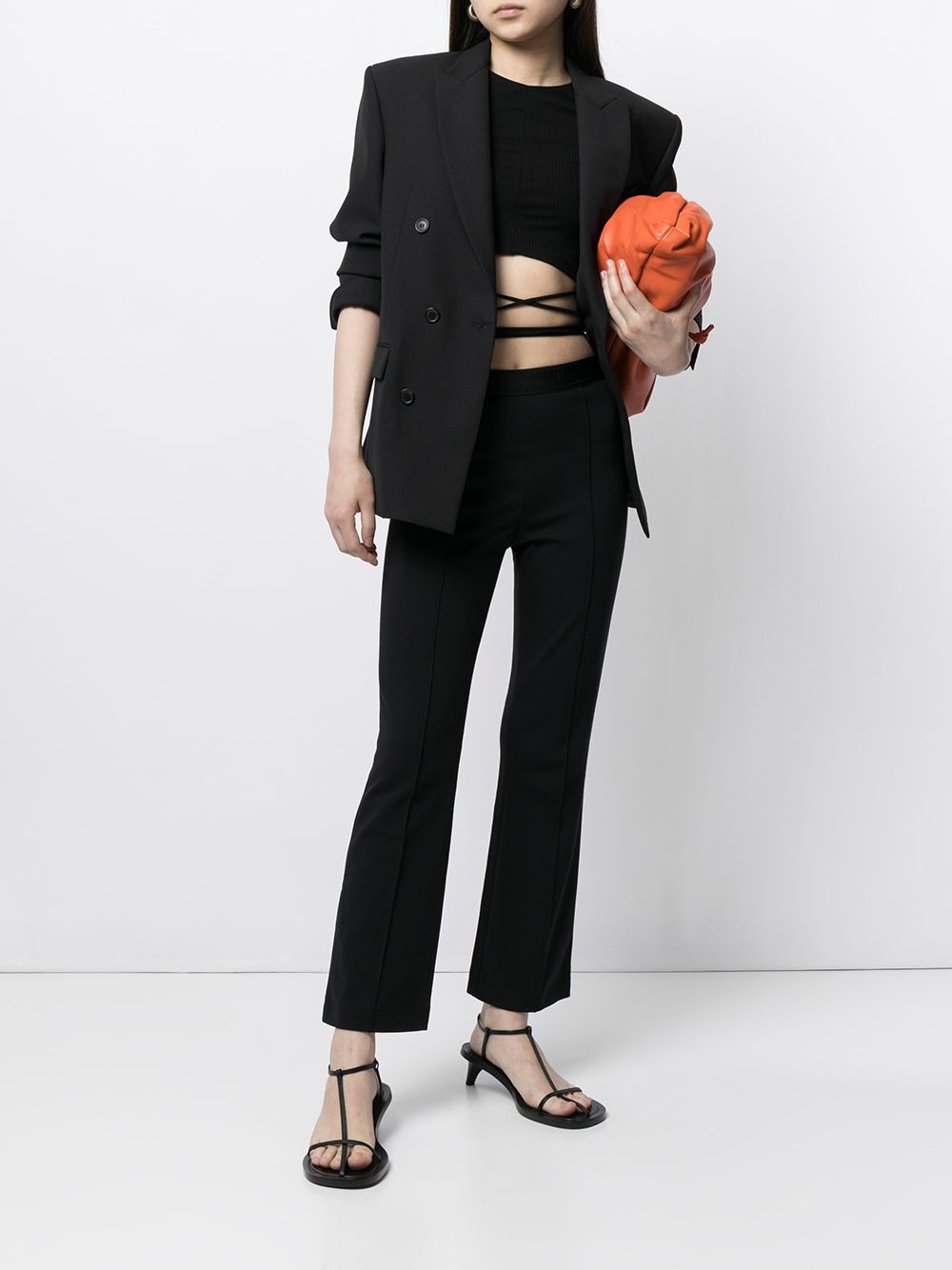 Grazia logo waistband trousers - 2