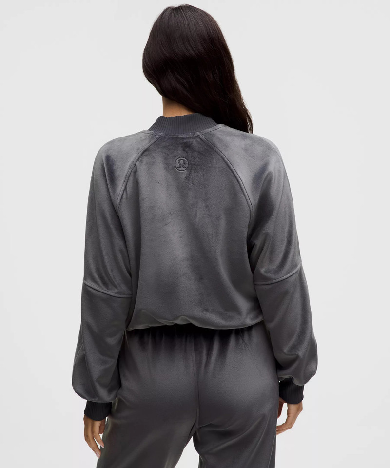 Scuba Cropped Henley Pullover *Velvet 3