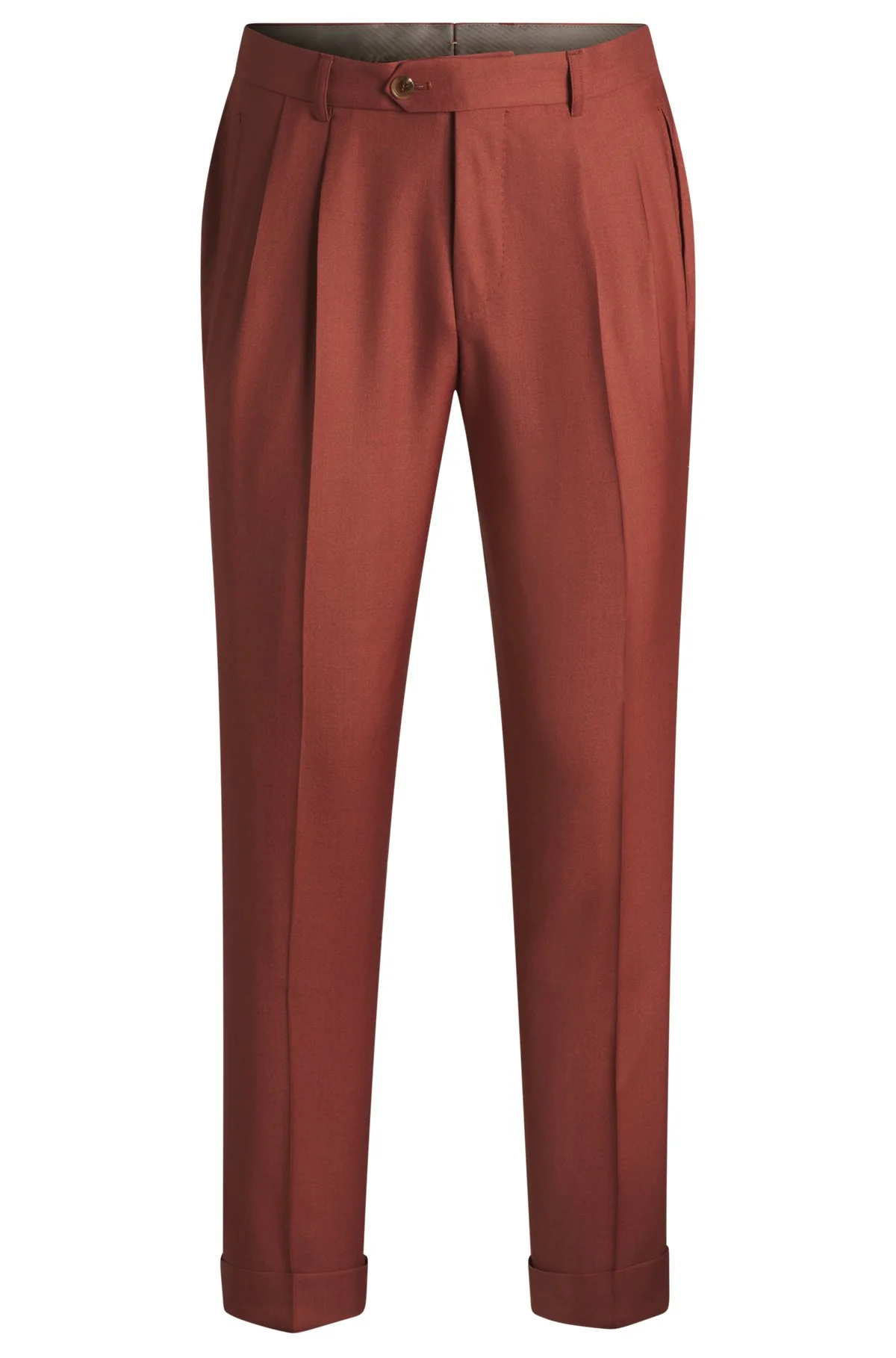 REGULAR-FIT TROUSERS IN CASHMERE, VIRGIN WOOL AND SILK - 1