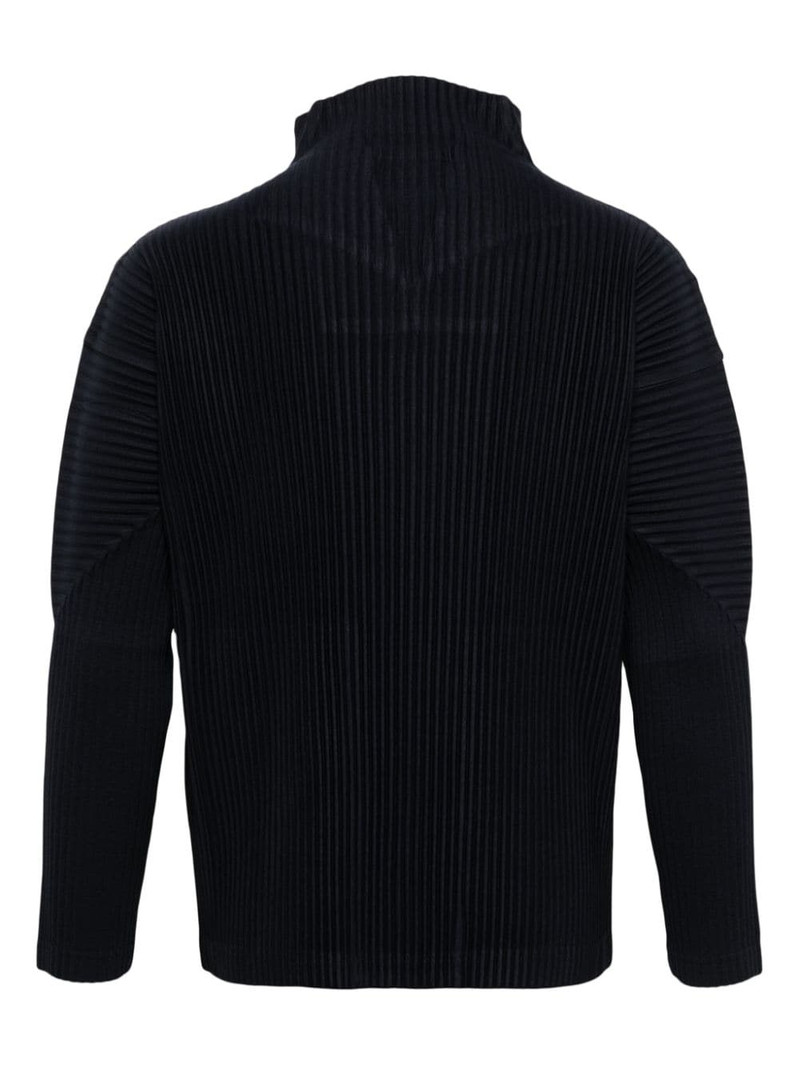 ISSEY MIYAKE plissé-effect jacket outlook