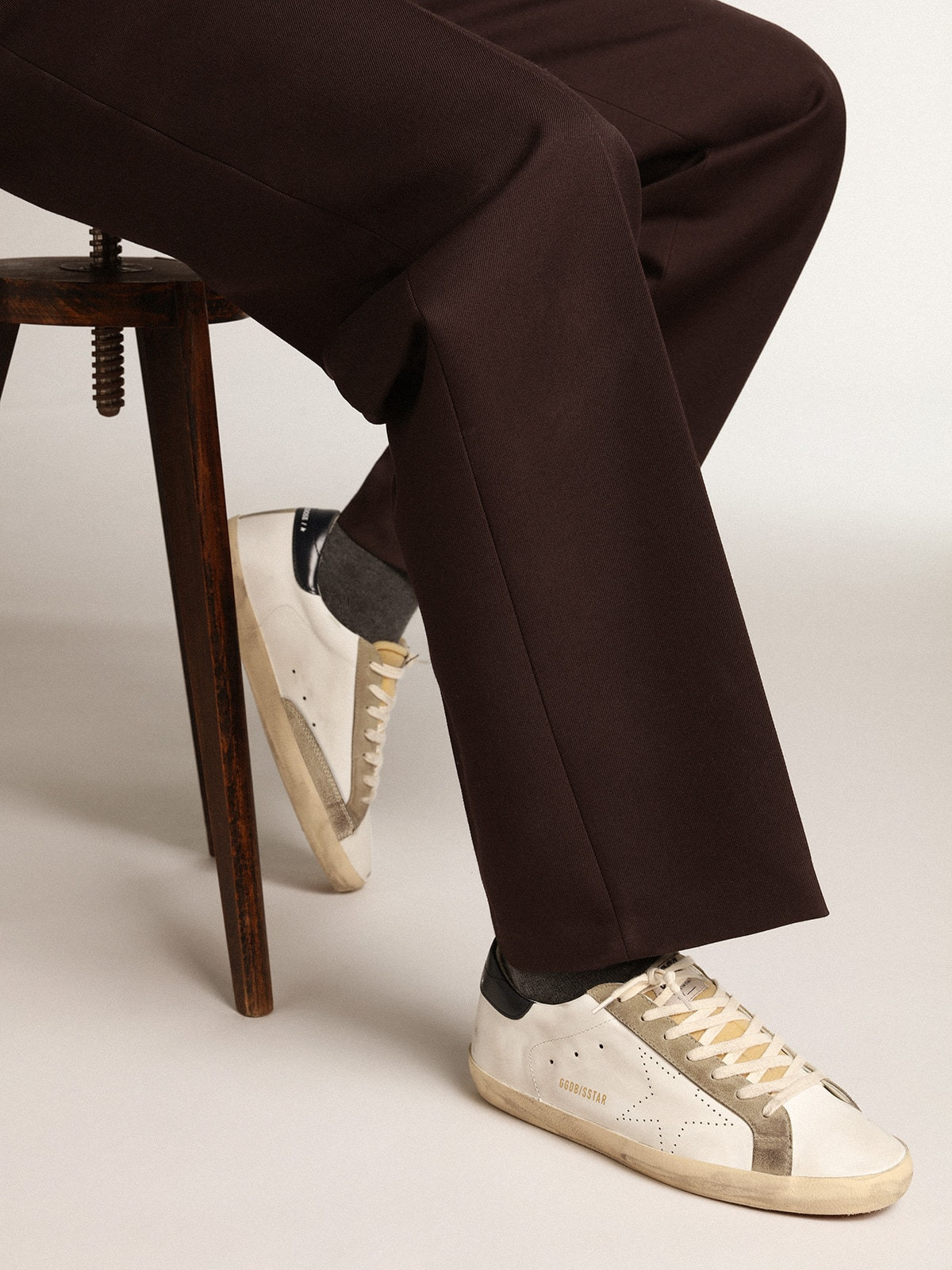 Men's Super-Star with perforated star and blue heel tab - 3