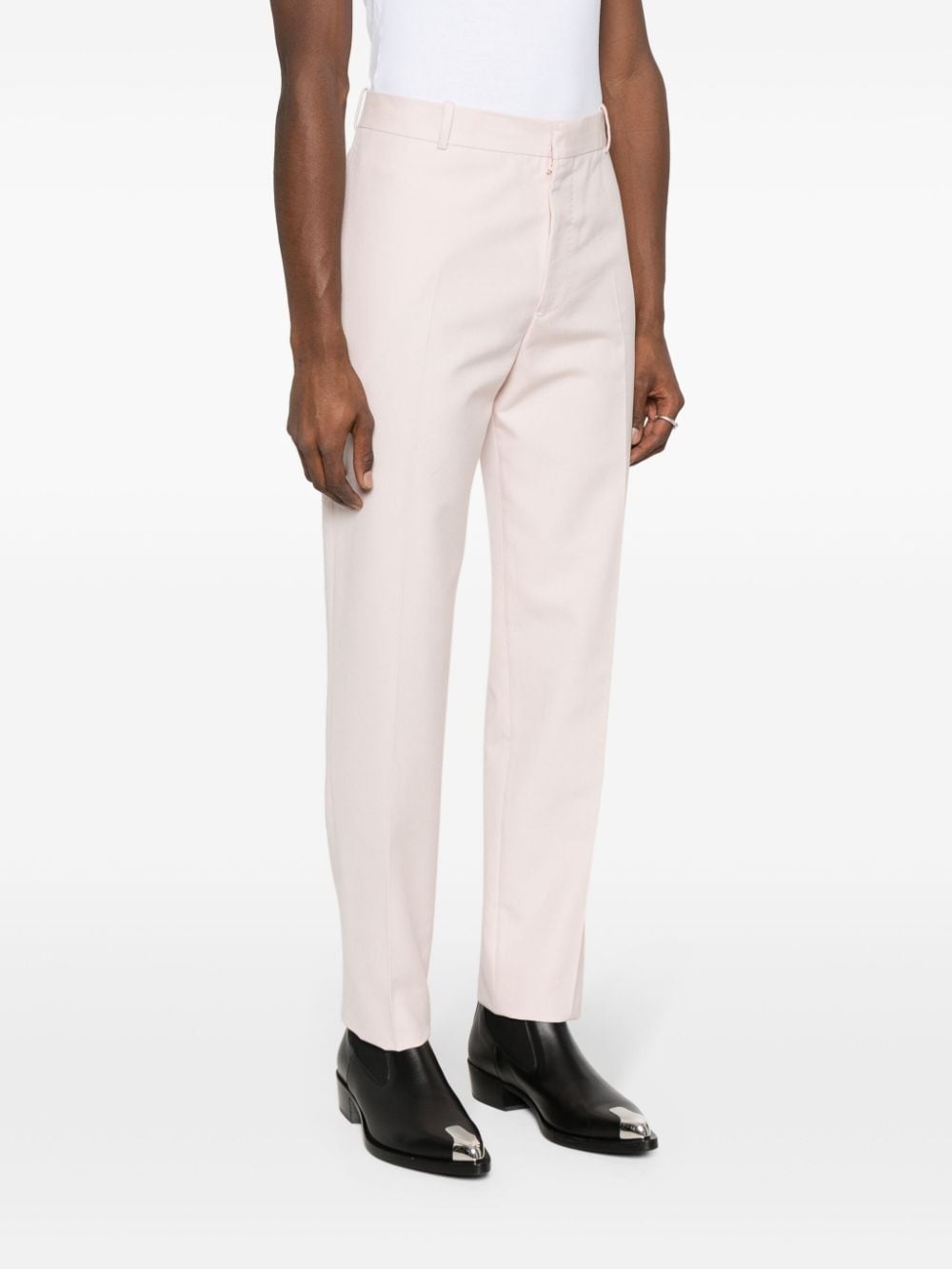 cotton tailored trousers - 3