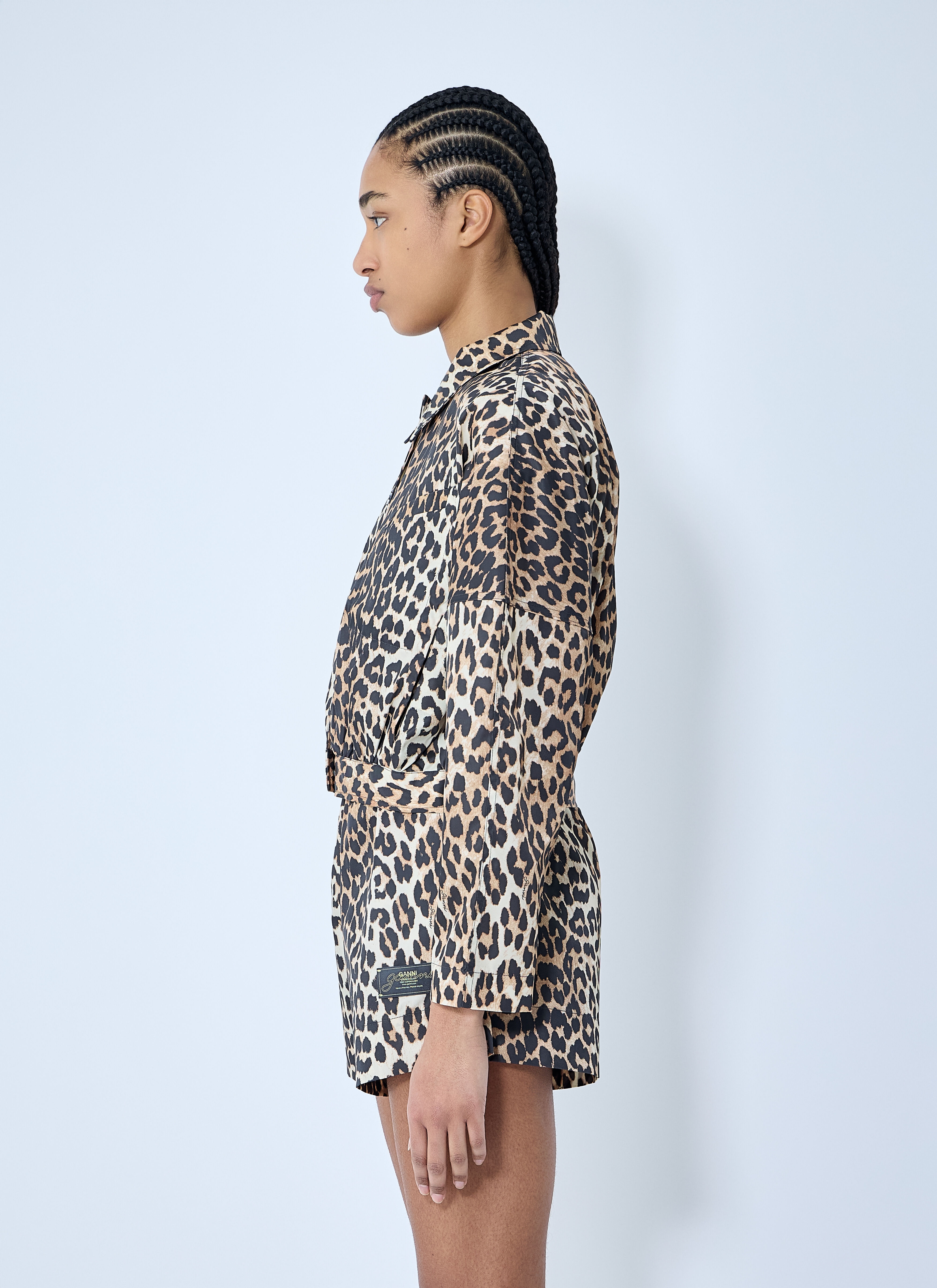 Duchesse Leopard Print Short Jacket - 3
