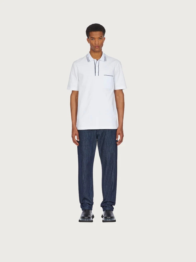SHORT SLEEVED POLO WITH LOGO - 4