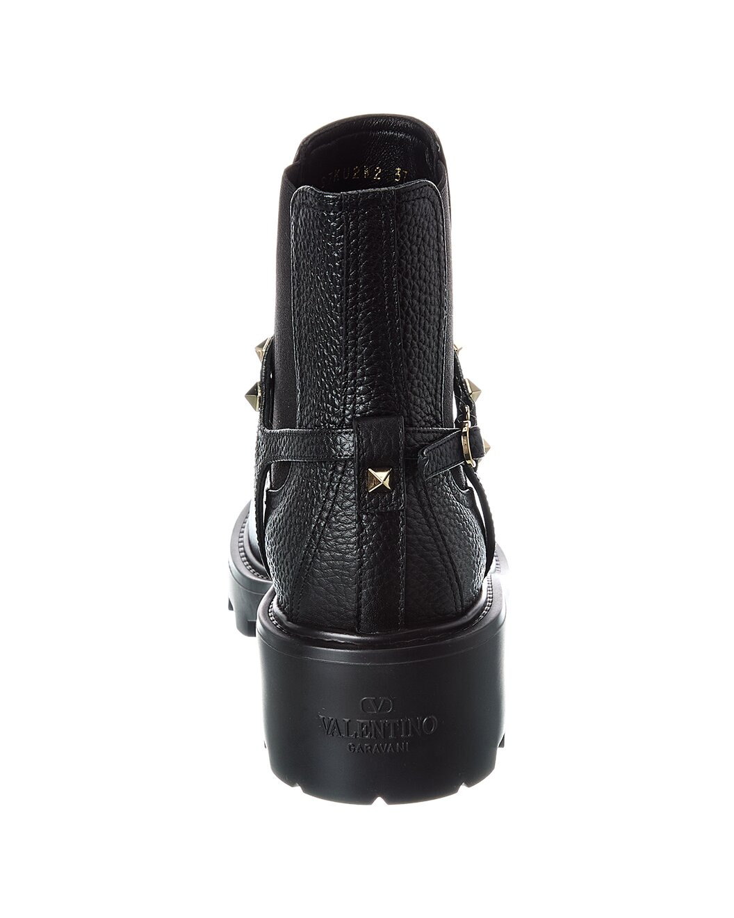 Valentino Rockstud Grainy Leather Boot - 3