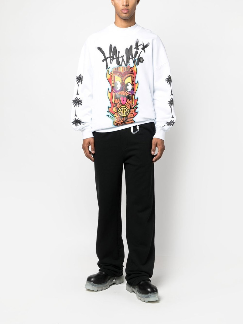 PHILIPP PLEIN LS Hawaii printed sweatshirt outlook
