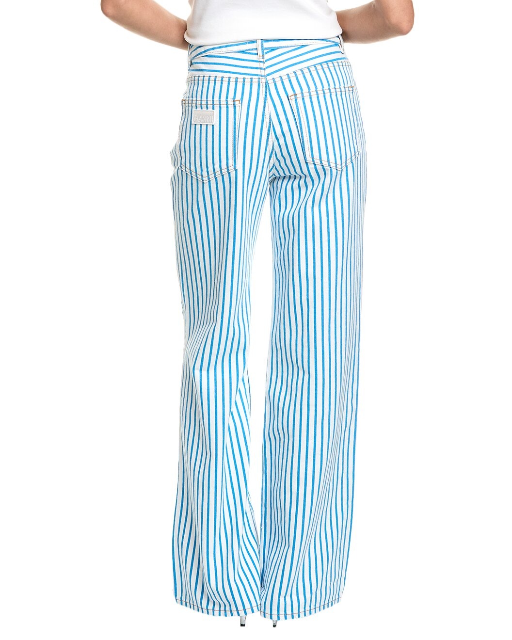 GANNI Stripe Denim Pant - 2
