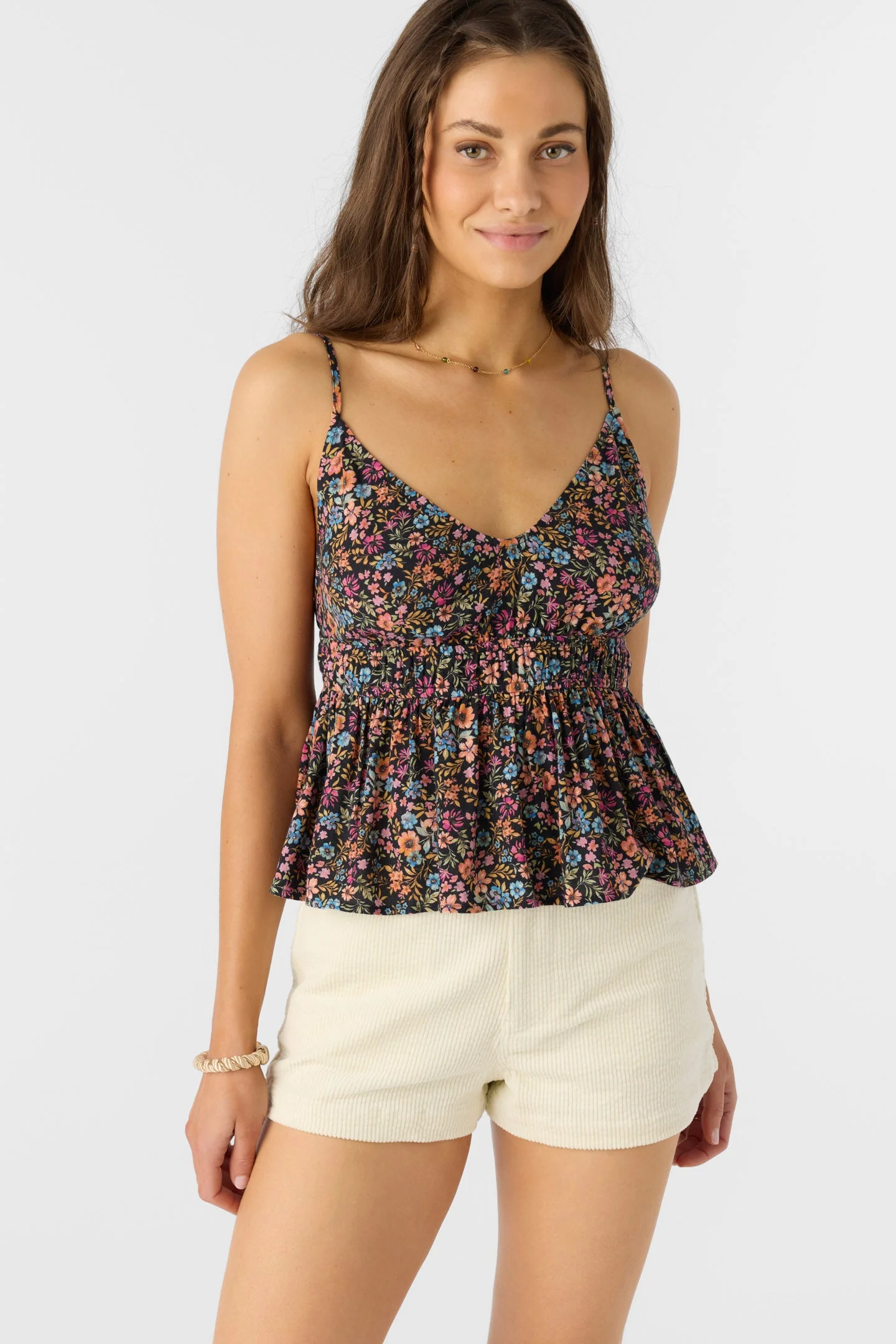 Shalah Ditsy Sleeveless Top - 1