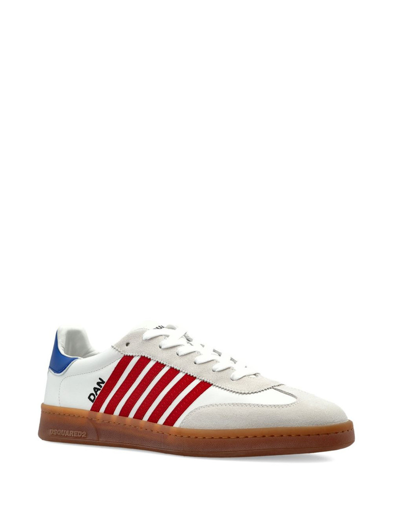 DSQUARED2 lace-up striped sneakers outlook