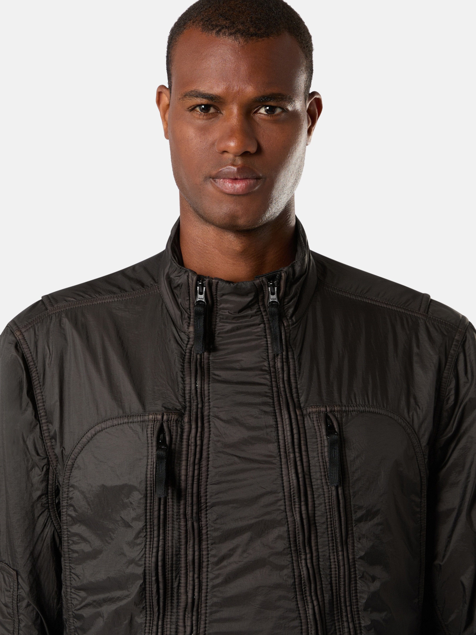 Stone Island F0135 SILKY NYLON WITH HEAVY COTTON JERSEY