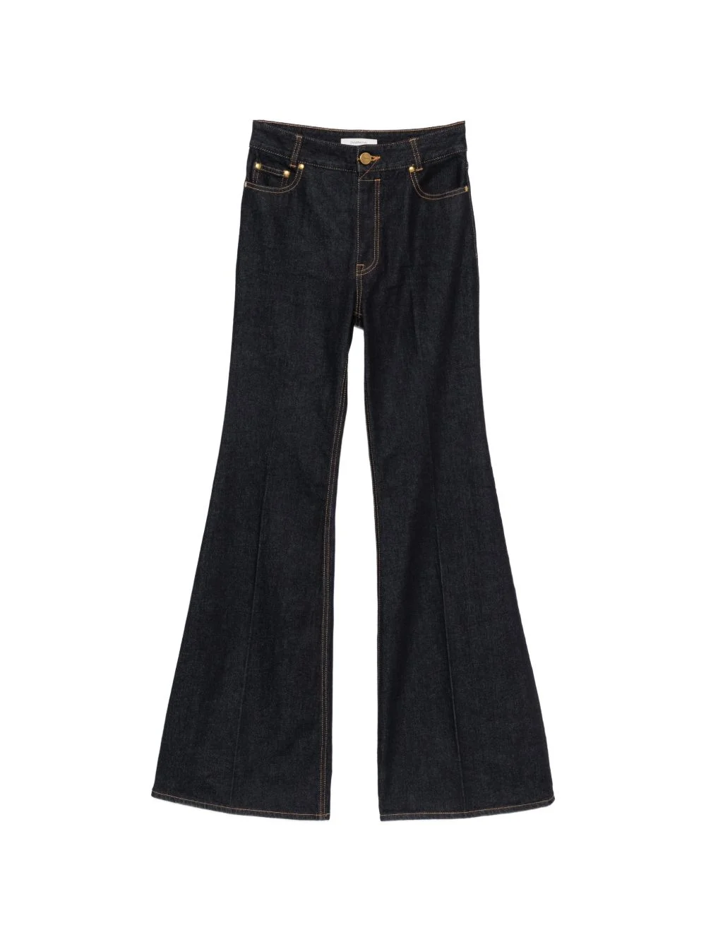 high-waisted flared jeans - 1