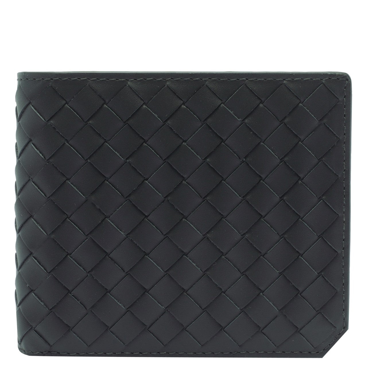 Bottega Veneta Men Bi-Fold Small Intrecciato Wallet - 1