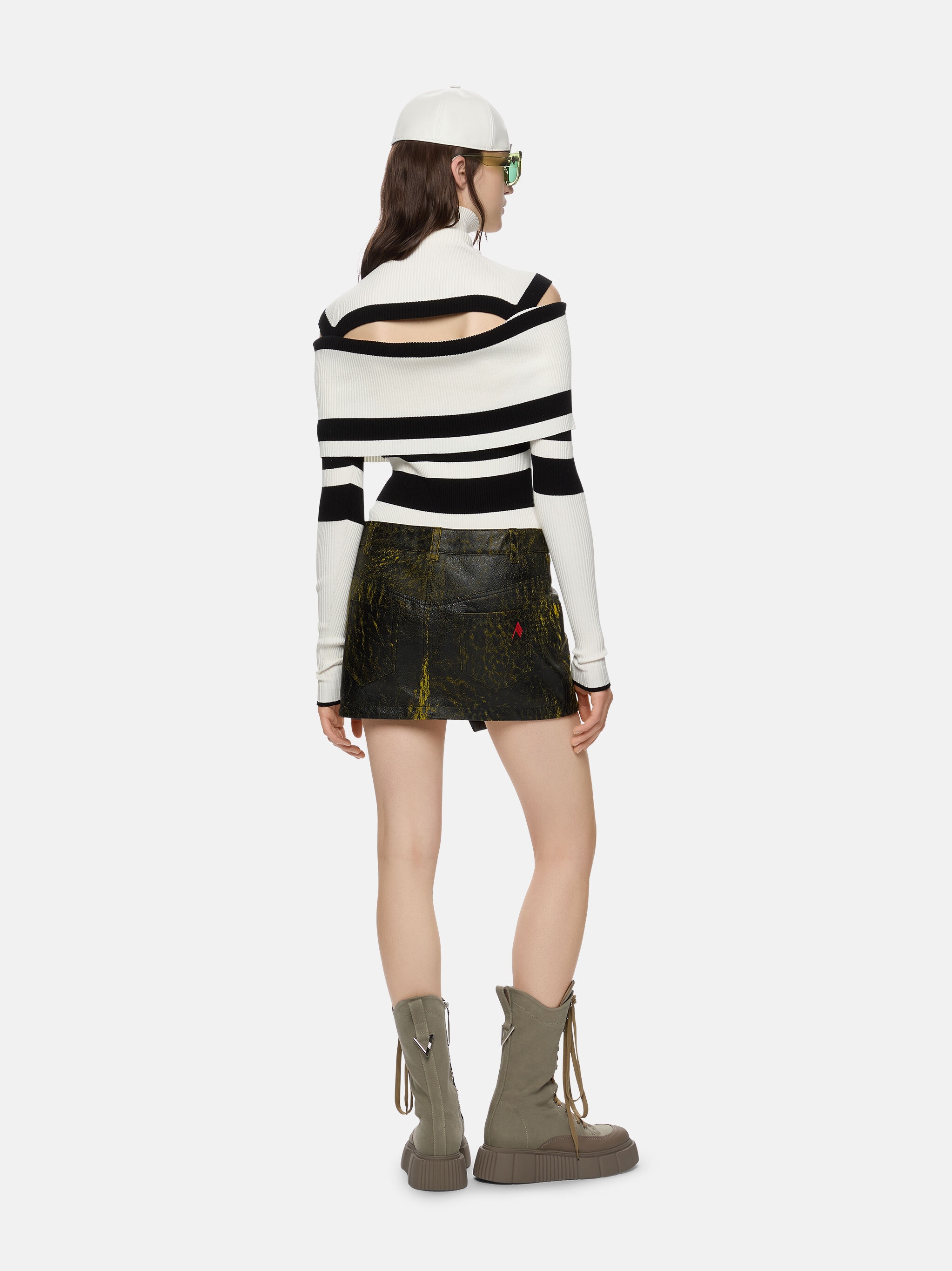 ''AMILIA'' BLACK AND WHITE TOP - 3