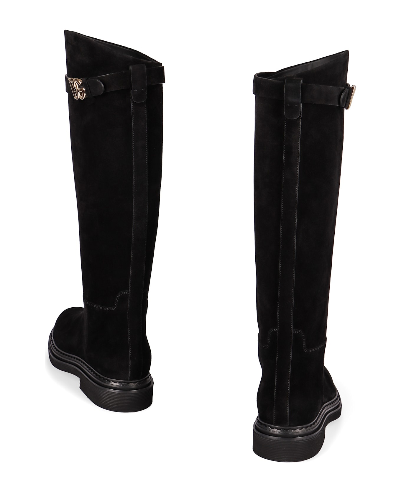 Suede Knee High Boots - 3
