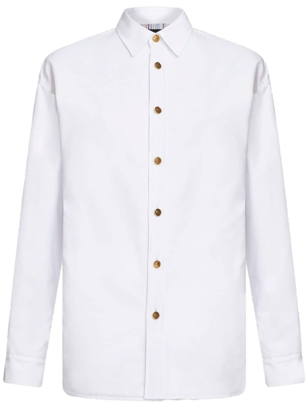 padded cotton shirt jacket - 1