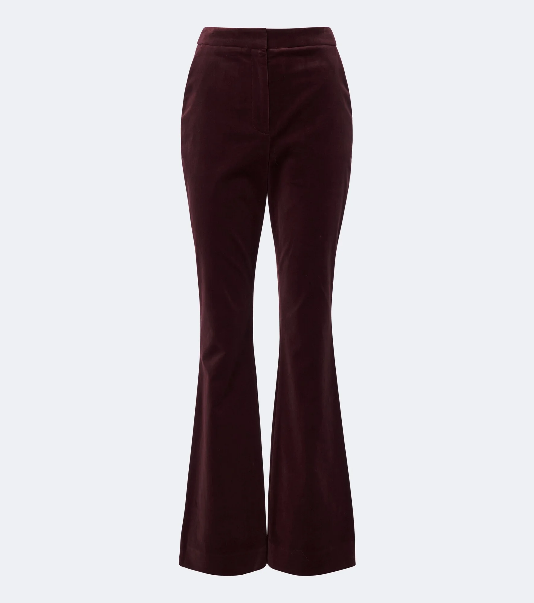 Gracie cotton-blend velvet flared pants - 1