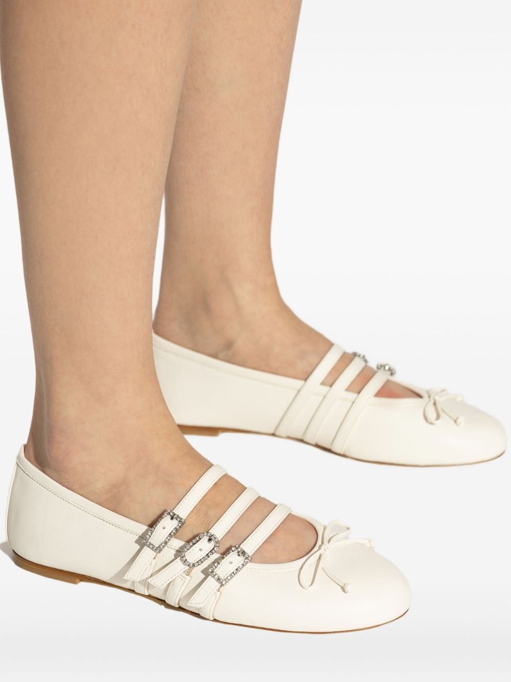 Celeste buckle-embellished ballet flats - 6